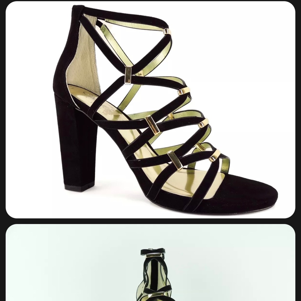 Carlos by Carlos Santana Women's Francesca Heel Platform Sandals Black 8.5M
